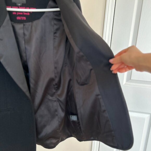 Smythe Black Wool and Silk Blazer Size US 10 - Picture 8 of 9
